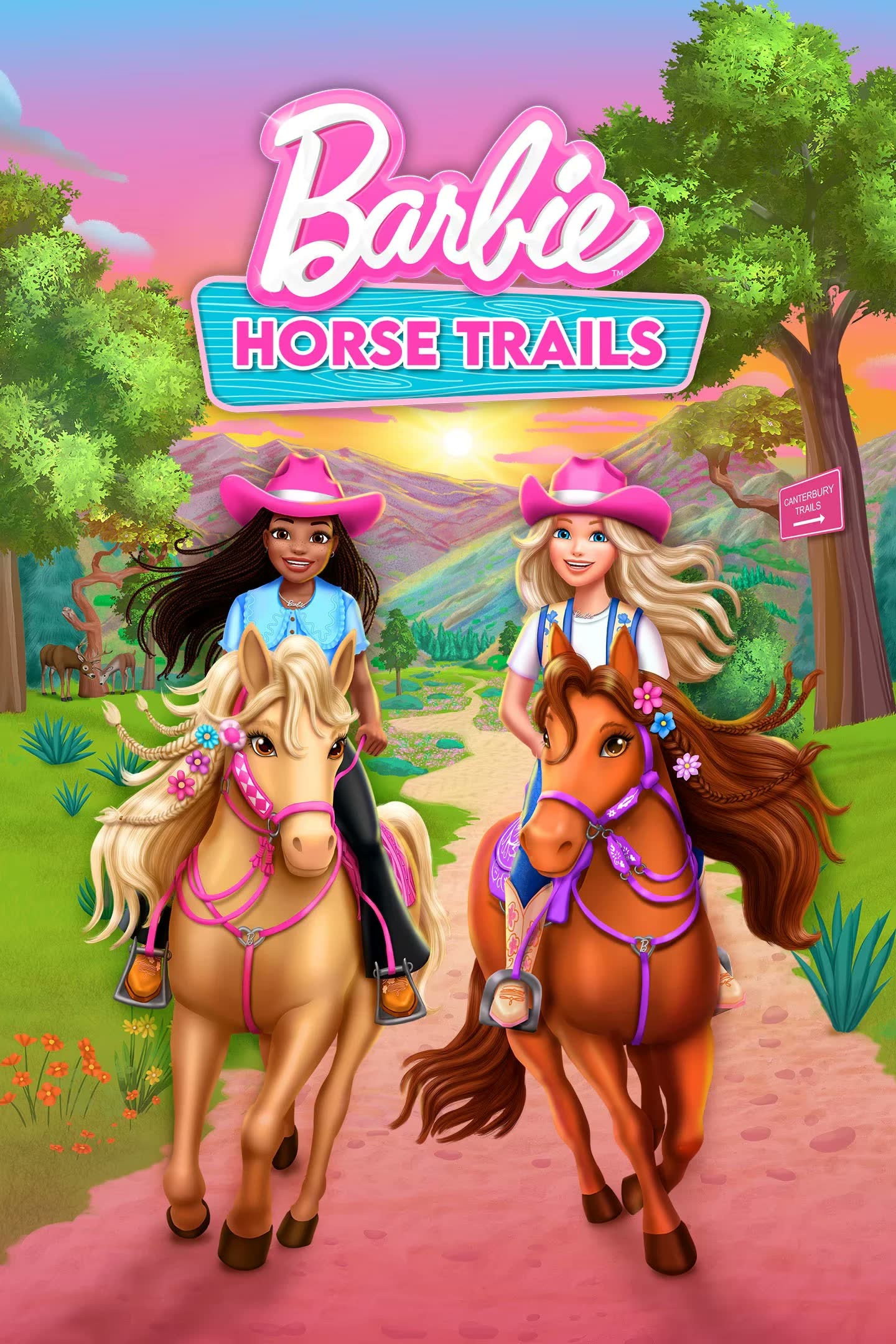 Barbie Horse Trails key art by Jeremy Olenski