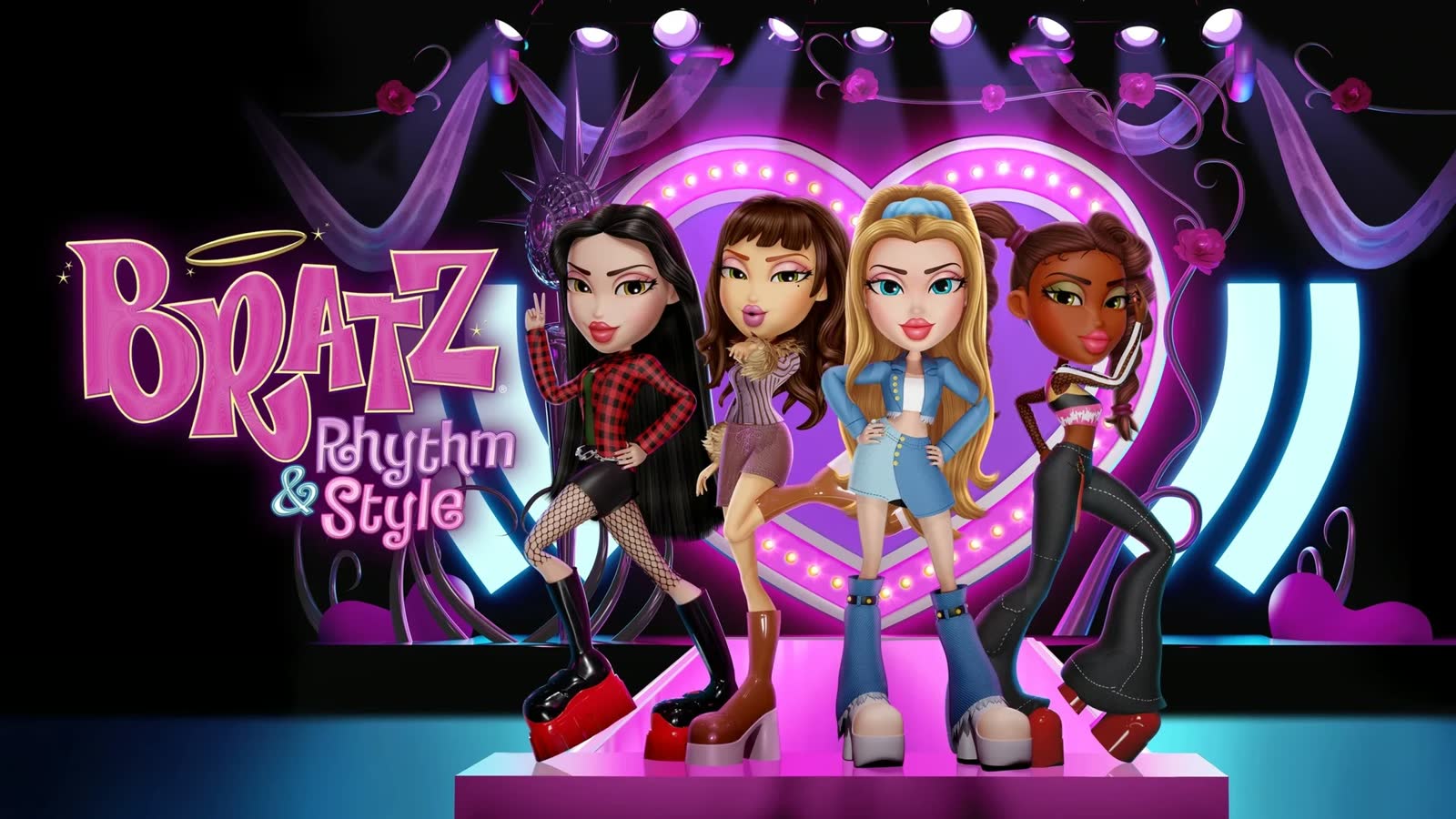Bratz Rhythm and Style video game cover key art by Jeremy Olenski