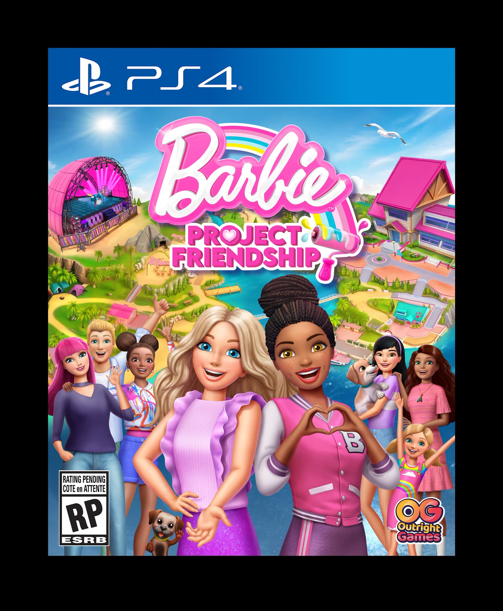 Barbie Project Friendship key art background by Jeremy Olenski