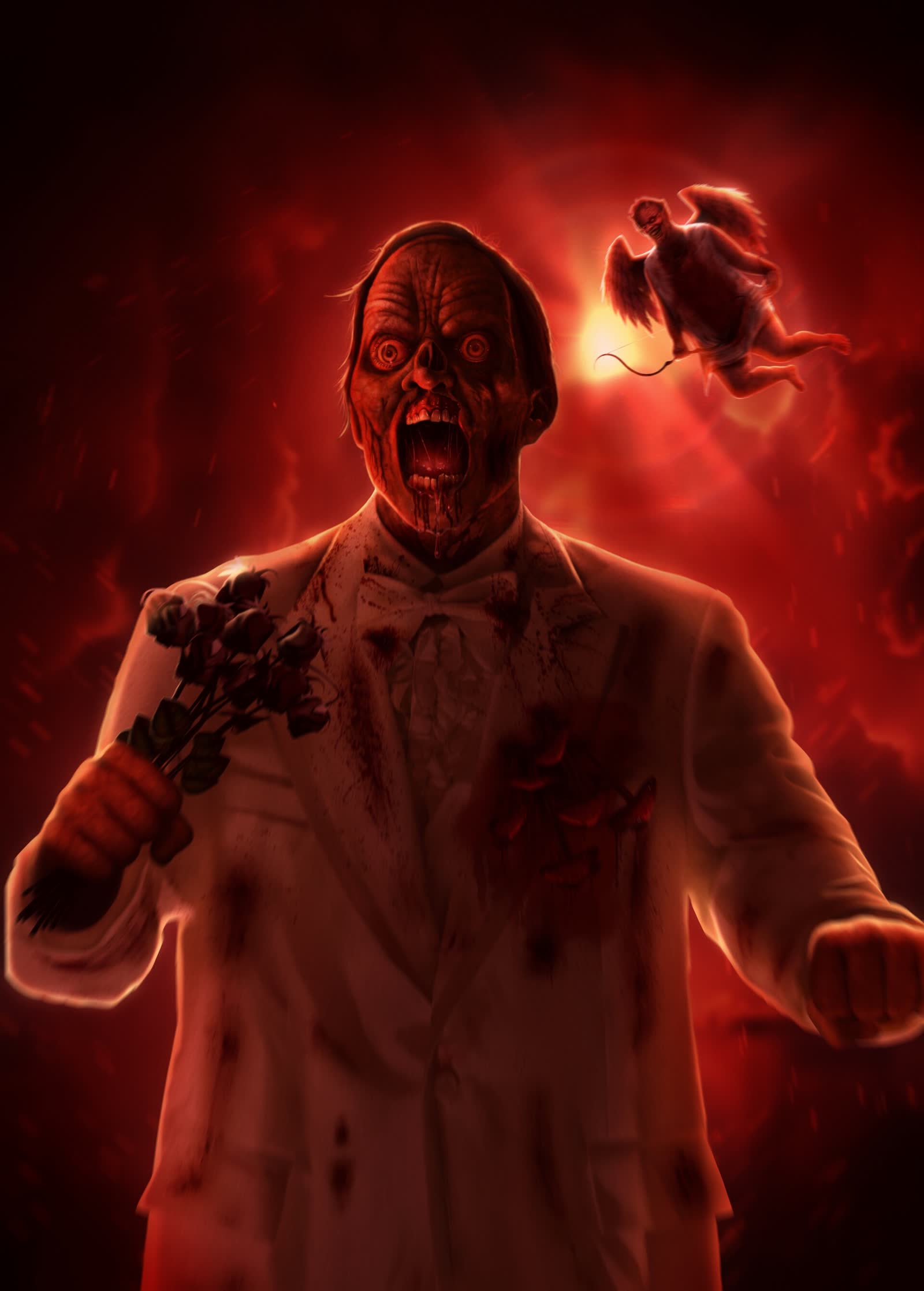 Cupid's Victim concept painting by Jeremy Olenski